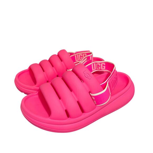 UGG Shoes - UGG Sport Yeah Slide Sandals Pink Shoes Comfort Outdoor Summer Barbie 6 Slipper